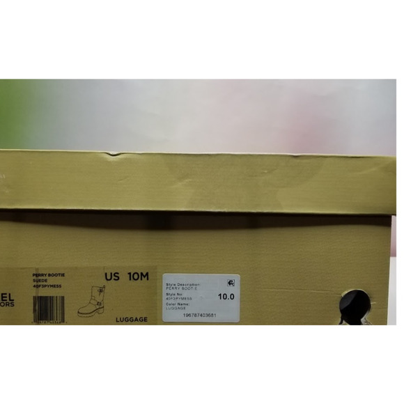 MICHAEL Kors women's Leather Perry Bootie Size 10 Luggage NWT - Picture 7 of 7